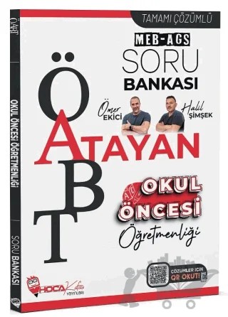 ÖABT MEB-AGS Okul Öncesi Öğretmenliği Atayan Soru Bankası Çözümlü – Ömer Ekici, Halil Şimşek – Hoca Kafası Yayınları kitap kapağı