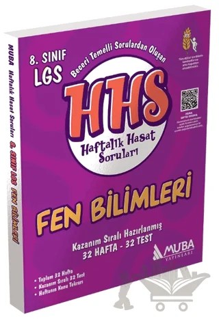 8. Sınıf Fen Bilimleri Haftalık Hasat Soruları HHS – Kolektif – Muba Yayınları kitap kapağı