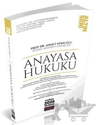 Anayasa Hukuku Konu Anlatımı – Ahmet Nohutçu – Savaş Yayınevi kitap kapağı