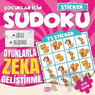Çocuklar için Sudoku - Sticker Hediyeli Orta Seviye 1 – Dokuz Çocuk kitap kapağı