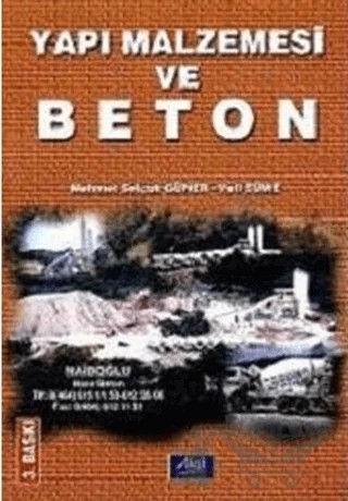 Yapı Malzemesi ve Beton – Mehmet Selçuk Güner – Aktif Yayınevi kitap kapağı