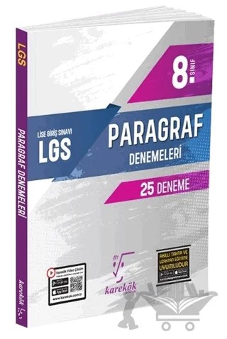 8. Sınıf LGS Paragraf Denemeleri – Kolektif – Karekök Yayıncılık kitap kapağı