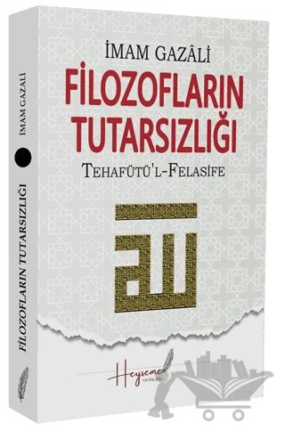 Filozofların Tutarsızlığı – İmam Gazali – Heyseme Yayınları kitap kapağı