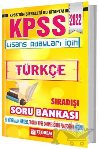 2022 KPSS Lisans Adayları İçin Sıra Dışı Türkçe Soru Bankası – Kolektif – Teorem Yayıncılık kitap kapağı