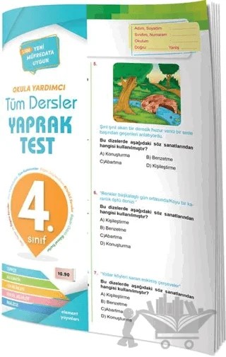 4. Sınıf Tüm Dersler Yaprak Test – Kolektif – 4 Element Yayınları kitap kapağı
