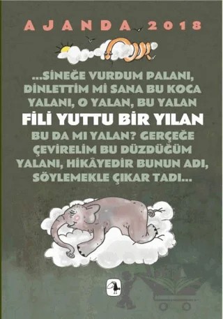 Metis Ajanda 2018 : Fili Yuttu Bir Yılan – Kolektif – Metis Yayınları kitap kapağı