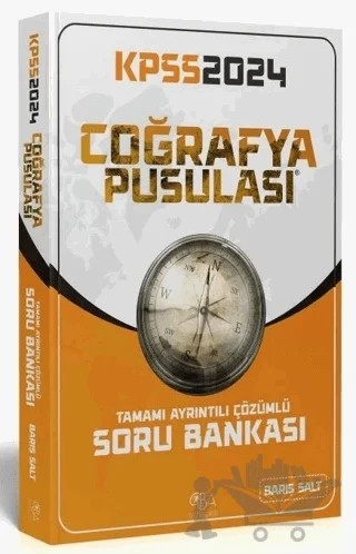 2024 KPSS Coğrafya Pusulası Soru Bankası Çözümlü – Barış Salt – CBA Akademi kitap kapağı