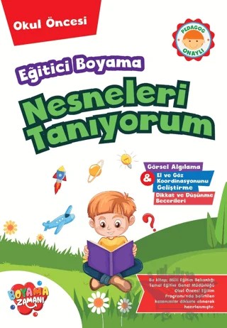 Eğitici Boyama – Nesneleri Tanıyorum – Kolektif – Boyama Zamanı kitap kapağı