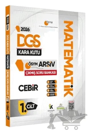 2026 DGS Matematik Kara Kutu 1. Cilt Cebir ÖSYM Çıkmış Soru Bankası Konu Özetli Dijital Çözümlü – Kolektif – Karakutu Yayın kitap kapağı