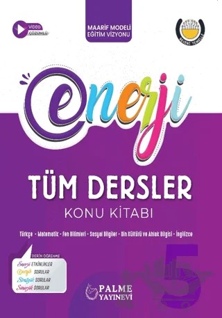 5. Sınıf Enerji Tüm Dersler Konu Kitabı – Bekir Yılmaz, Özge Zengin, Alparslan Çenet, Suat Atasever, Kezban Sözen Taşkın, Ayhan Karakurt, Erhan Yıldız, Furkan Bağbaşı – Palme Yayınları kitap kapağı