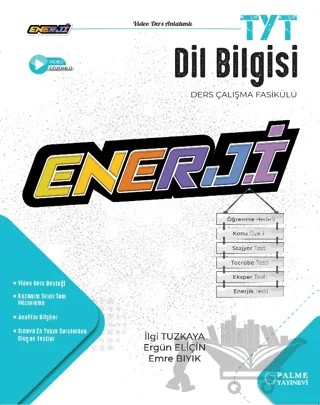 Enerji TYT Dil Bilgisi Ders Çalışma Fasikülü Palme Yayıncılık – İlgi Tuzkaya, Ergün Eliçin, Emre Bıyık – Palme Yayınları kitap kapağı