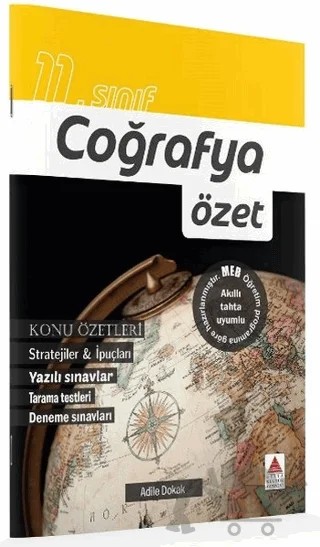 11. Sınıf Coğrafya Özet – Adile Dokak – Delta Kültür Yayınevi kitap kapağı