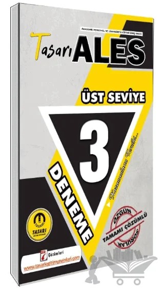 ALES Üst Seviye 3 Çözümlü Deneme – İbrahim Doğan – Tasarı Eğitim Yayınları kitap kapağı