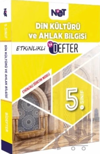 5. Sınıf Din Kültürü Ve Ahlak Bilgisi Etkinlikli Bi Defter – Kolektif – Bi Not Yayınları kitap kapağı