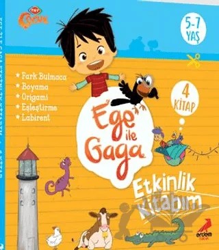 Ege ile Gaga - Etkinlik Kitabım (4 Kitap Takım) – Kolektif – Erdem Çocuk kitap kapağı