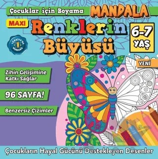 Maxi Renklerin Büyüsü Çocuklar İçin Boyama 12 – İlhan Arlı – Maxi Yayıncılık kitap kapağı