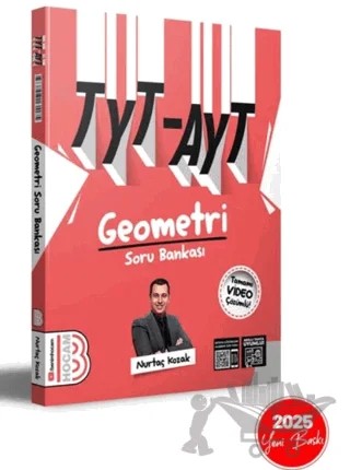 2025 TYT- AYT Geometri Tamamı Video Çözümlü Soru Bankası – Nurtaç Kozak – Benim Hocam Yayınları kitap kapağı