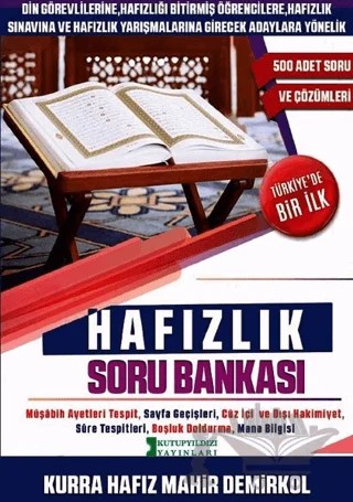 Hafızlık Soru Bankası – Mahir Demirkol – Kutup Yıldızı Yayınları kitap kapağı
