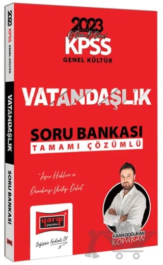 Yargı Yayınları 2023 KPSS Genel Kültür Tamamı Çözümlü Vatandaşlık Soru Bankası – Kaan Doğukan Koparan – Yargı Yayınevi kitap kapağı