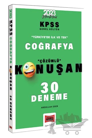 Yargı Yayınları 2023 KPSS Coğrafya Tamamı Çözümlü Konuşan 30 Deneme – Abdullah Eser – Yargı Yayınevi kitap kapağı