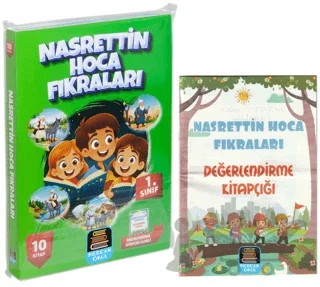 1. Sınıf Okuma Seti Nasrettin Hoca Fıkraları 10 Kitap + Değerlendirme Kitapçığı İlaveli – Kolektif – Mercan Okul Yayınları kitap kapağı