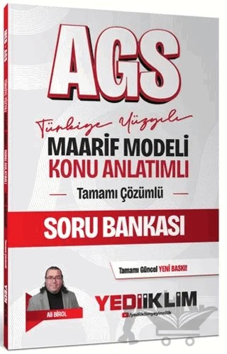 2027 MEB AGS Türkiye Yüzyılı Maarif Modeli Konu Anlatımlı Tamamı Çözümlü Soru Bankası – Ali Birol – Yediiklim Yayınları kitap kapağı