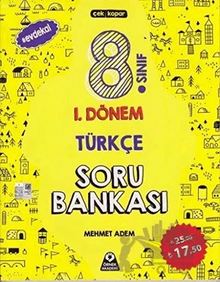 8. Sınıf 1. Dönem Türkçe Soru Bankası – Mehmet Adem – Örnek Akademi kitap kapağı