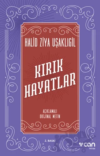 Kırık Hayatlar – Halit Ziya Uşaklıgil – Can Yayınları kitap kapağı