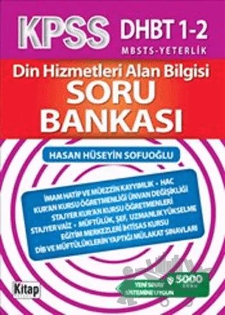 KPSS Din Hizmetleri Alan Bilgisi Soru Bankası – Hasan Hüseyin Sofuoğlu – Kitap Dünyası Yayınları kitap kapağı