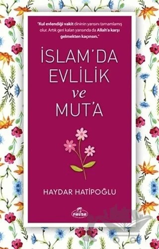 İslam' da Evlilik ve Mut' a – Haydar Hatipoğlu – Ravza Yayınları kitap kapağı