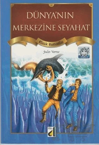 Dünya’nın Merkezine Seyahat – Jules Verne – Damla Yayınevi kitap kapağı