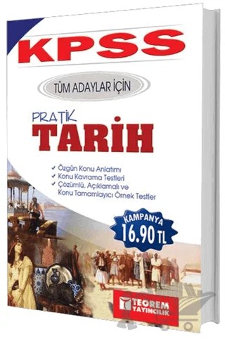 KPSS Tüm Adaylar İçin Pratik Tarih – Muhyettin Baydaş – Teorem Yayıncılık kitap kapağı