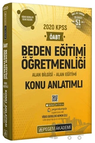 2020 ÖABT Beden Eğitimi Öğretmenliği Konu Anlatımlı – Kolektif – Pegem Akademi Yayıncılık kitap kapağı