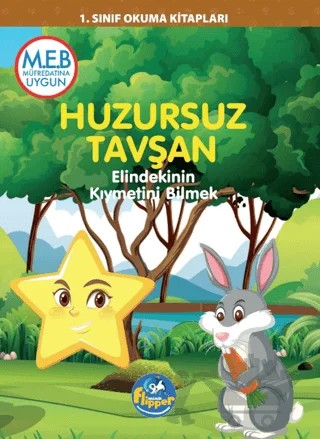 Huzursuz Tavşan – Derya Erdoğmuş – Minik Flipper kitap kapağı