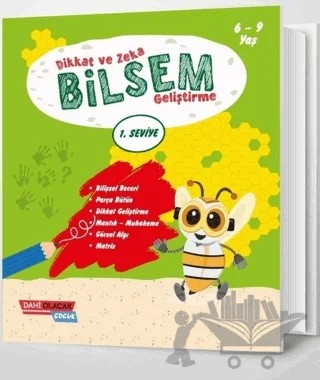 Dikkat ve Zeka Bilsem Geliştirme - 1. Seviye – Kolektif – Dahi Olacak Çocuk Yayınları kitap kapağı