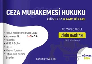 Öğretir Ceza Muhakemesi Hukuku Kamp Kitabı – Murat Aksel – Öğretir Yayınları kitap kapağı