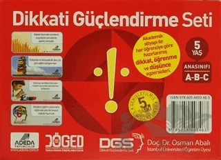 Adeda DGS Dikkati Güçlendirme Seti Anasınıfı 5 Yaş (3 Kitap Takım) – Osman Abalı – Adeda Yayınları kitap kapağı