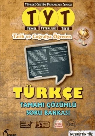 TYT Tarih ve Coğrafya Öğreten Türkçe Tamamı Çözümlü Soru Bankası – Nusrettin Tüz – Doktrin Yayınları kitap kapağı