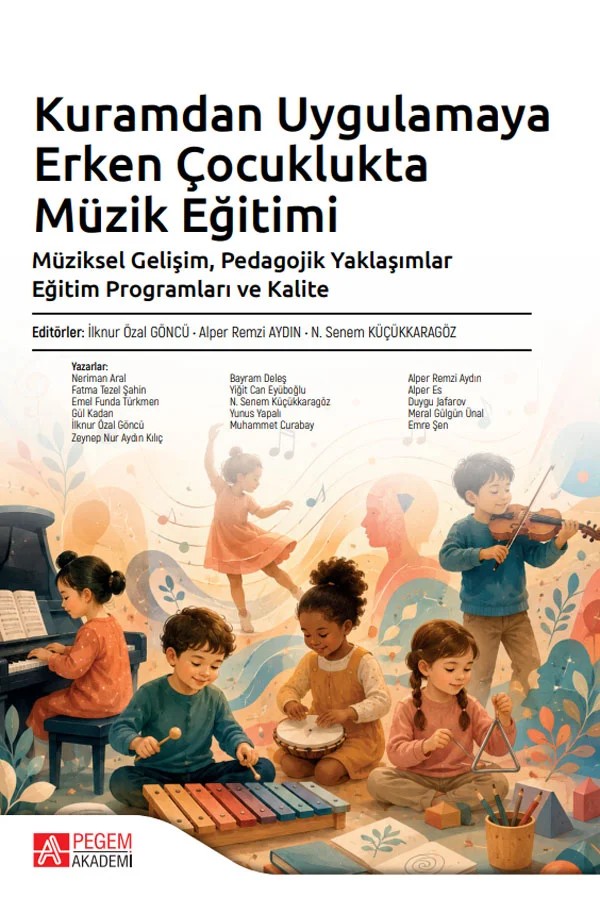 Kuramdan Uygulamaya Erken Çocuklukta Müzik Eğitimi – Pegem Akademi Yayıncılık kitap kapağı