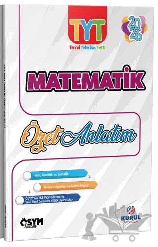 TYT Matematik Özet Anlatım – Kolektif – Kurul Yayıncılık kitap kapağı