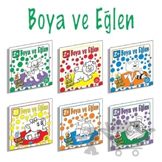 Boya ve Eğlen Seti - 6 Kitap Takım – Kolektif – Parıltı Yayınları kitap kapağı