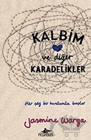 Kalbim ve Diğer Karadelikler – Jasmine Warga – Pegasus Yayınları kitap kapağı
