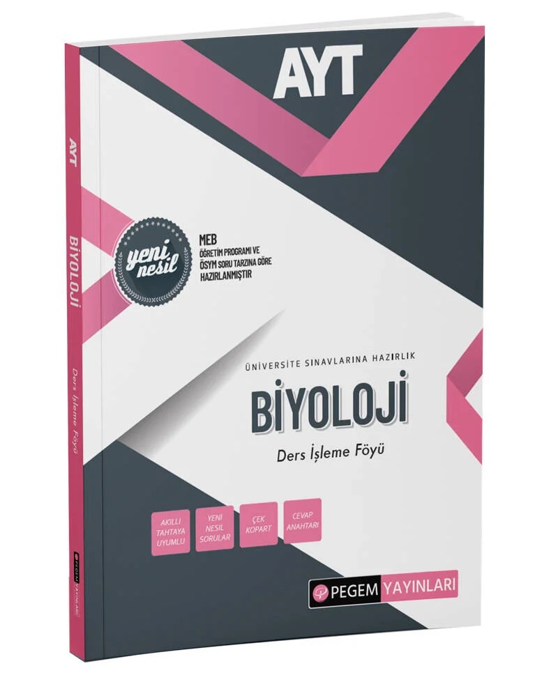 AYT Biyoloji Ders İşleme Föyü – Komisyon, Pegem Akademik Kitaplar Kolektif – Pegem Akademi Yayıncılık kitap kapağı