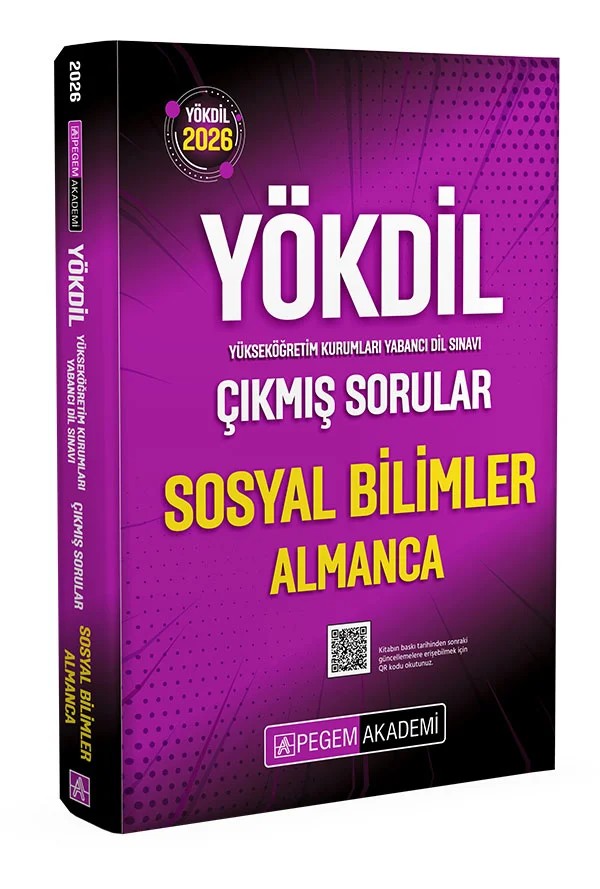 2026 YÖKDİL Sosyal Bilimler Almanca Çıkmış Sorular – Pegem Akademi Yayıncılık kitap kapağı