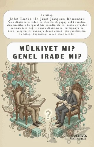 Mülkiyet mi? Genel İrade mi? – John Locke, Jean Jacques Rouesseau – Serüven Yayınevi kitap kapağı