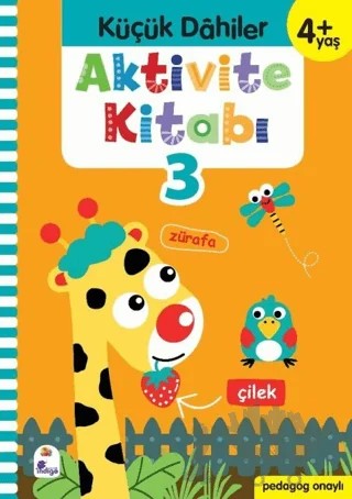 Küçük Dahiler Aktivite Kitabı 3 (4+ Yaş) – Ayça G. Derin, Gülizar Ç. Çetinkaya – İndigo Çocuk kitap kapağı