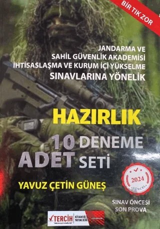JSPS Açıklamalı Deneme Testleri Bir Tık Zor (10 Deneme) – Yavuz Çetin Güneş – Askeri Sınav Kitapları kitap kapağı