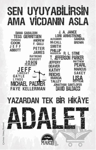 Adalet - 26 Yazardan Tek Bir Hikaye – Kolektif – Martı Yayınları kitap kapağı