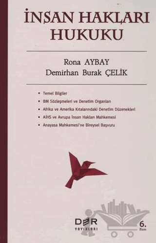 İnsan Hakları Hukuku – Rona Aybay, Demirhan Burak Çelik – Der Yayınları kitap kapağı