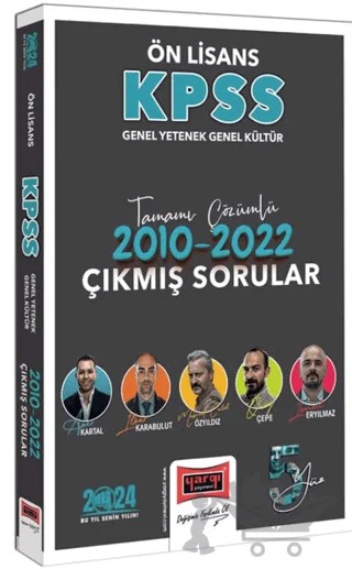 Yargı Yayınları 2024 KPSS GY-GK Ön Lisans Tamamı Çözümlü 2010-2022 Çıkmış Sorular – Kolektif – Yargı Yayınevi kitap kapağı